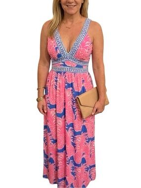 Lilly Pulitzer Taryn Pineapple Maxi Dress – Size 10